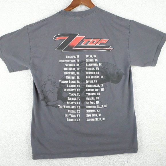 Vintage ZZ Top T Shirt Womens Small Band Tour Tee Vintage Car Music AAA 90s - Picture 5 of 9
